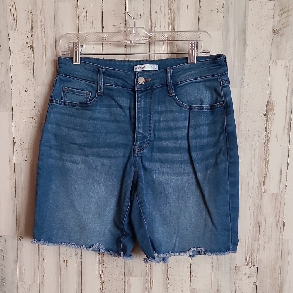 Nine West Blue Denim Women Shorts